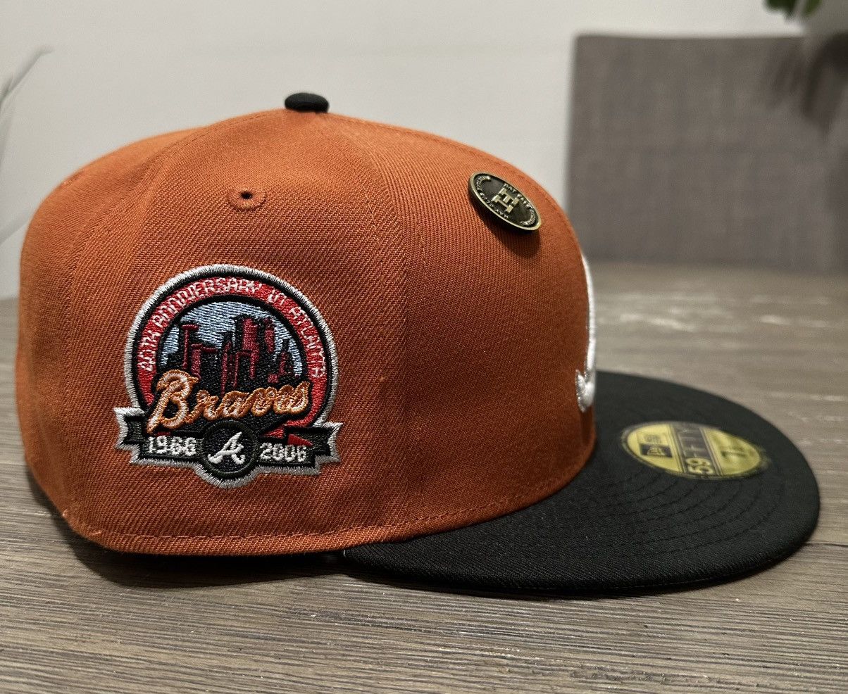 Hat Club × New Era Size 7 1/2 - Hatclub LA Exclusive Atlanta Braves Size ONE SIZE - 3 Thumbnail