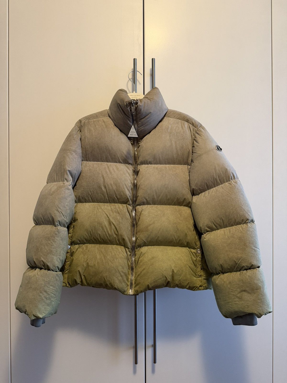 Moncler × Rick Owens Moncler x Rick Owens cropped Acid Degrade Puffer Size US S / EU 44-46 / 1 - 1 Thumbnail