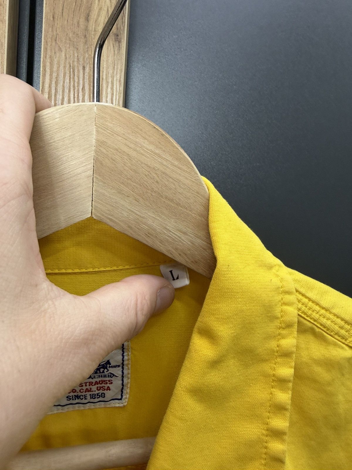 Levi's Vintage Clothing Vintage Levis Yellow Zip Up Jacket Shirt Mens Size L Size US L / EU 52-54 / 3 - 7 Thumbnail