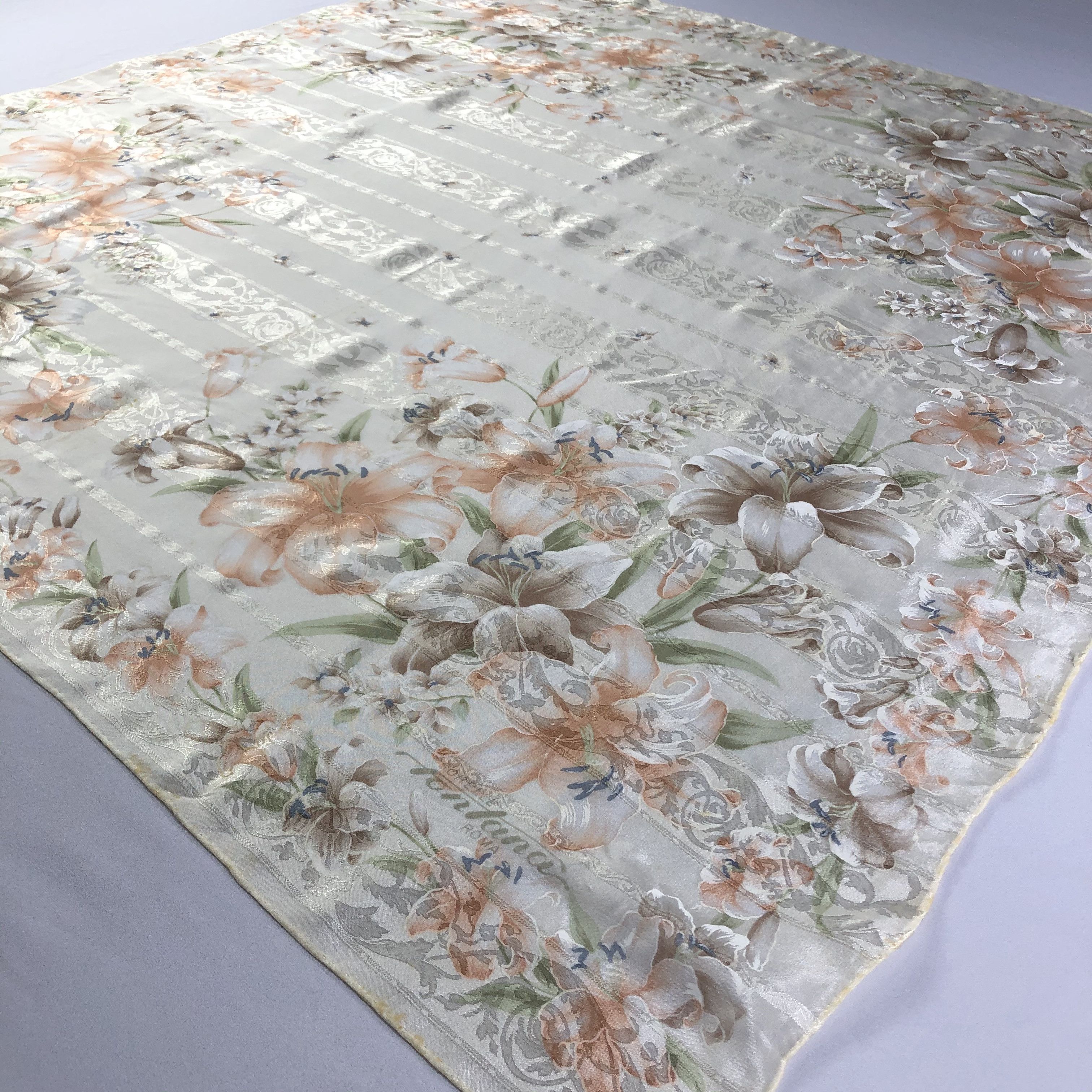 Vintage Vintage Sorelle Fontana Silk Scarf Size ONE SIZE - 4 Thumbnail