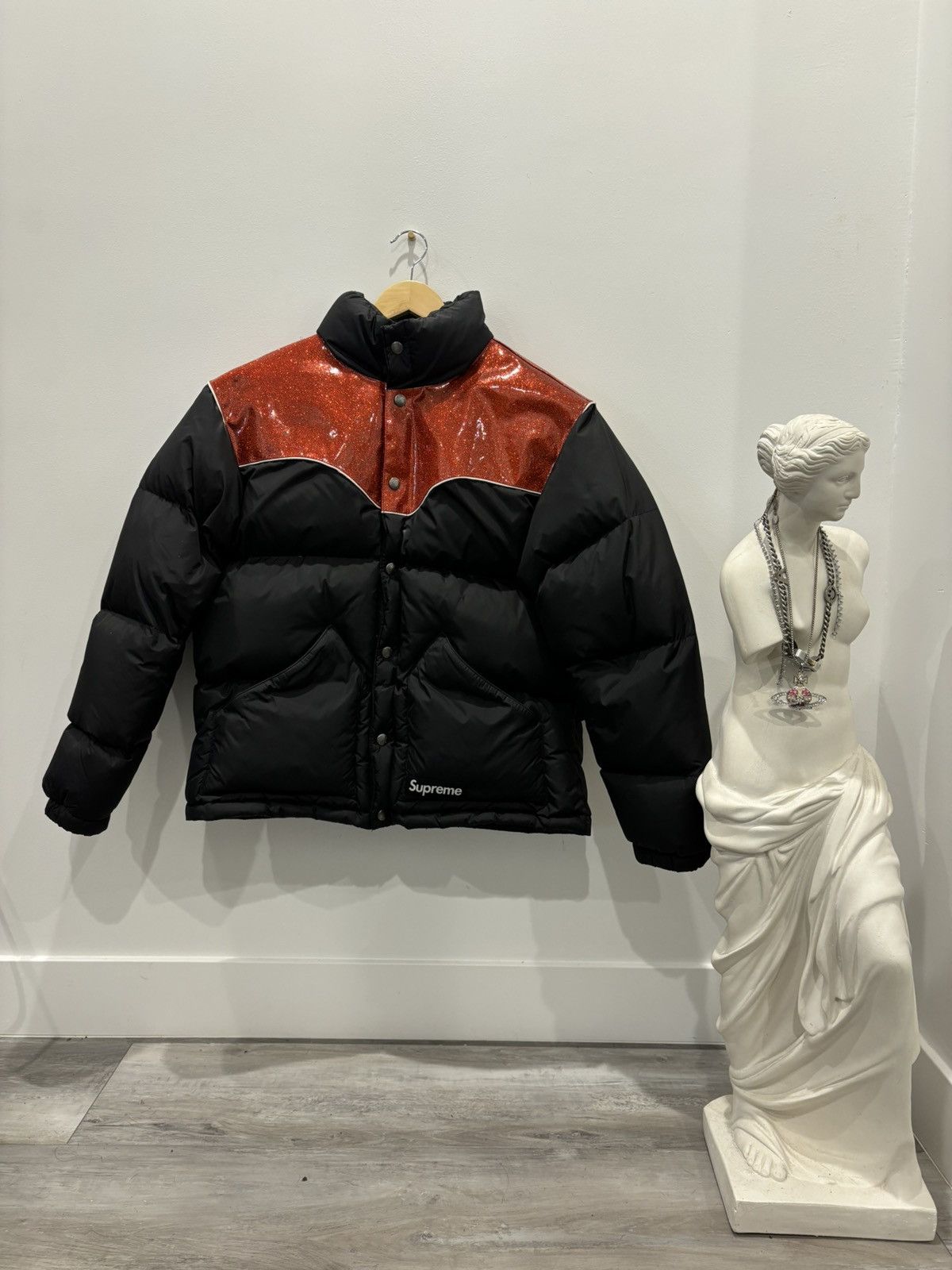 Supreme Supreme Glitter Yoke Down Puffer Jacket Grailed