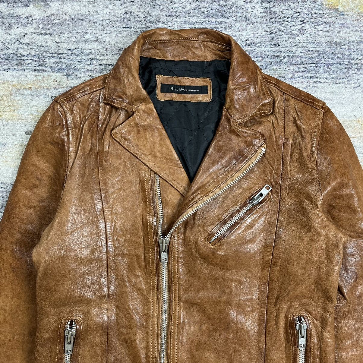 Isamu Katayama Backlash Black by Vanquish double riders leather jacket Size US S / EU 44-46 / 1 - 4 Thumbnail