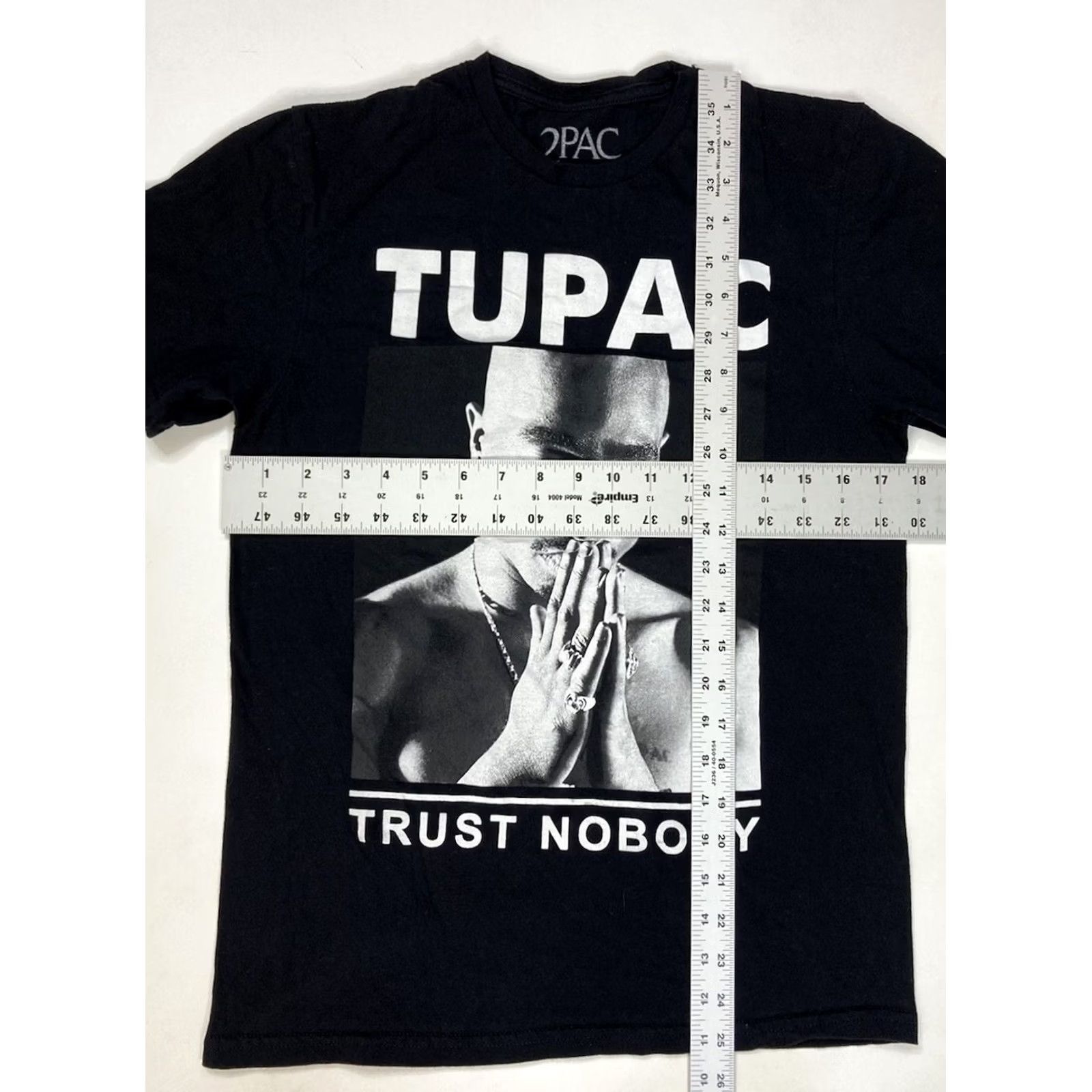 Vintage 2pac Tupac Shakur Trust Nobody Graphic T-shirt Women Small Black Music Shirt Ladies Small Black Hip Hop 90s Party/Cocktail Casual Size S / US 4 / IT 40 - 5 Thumbnail