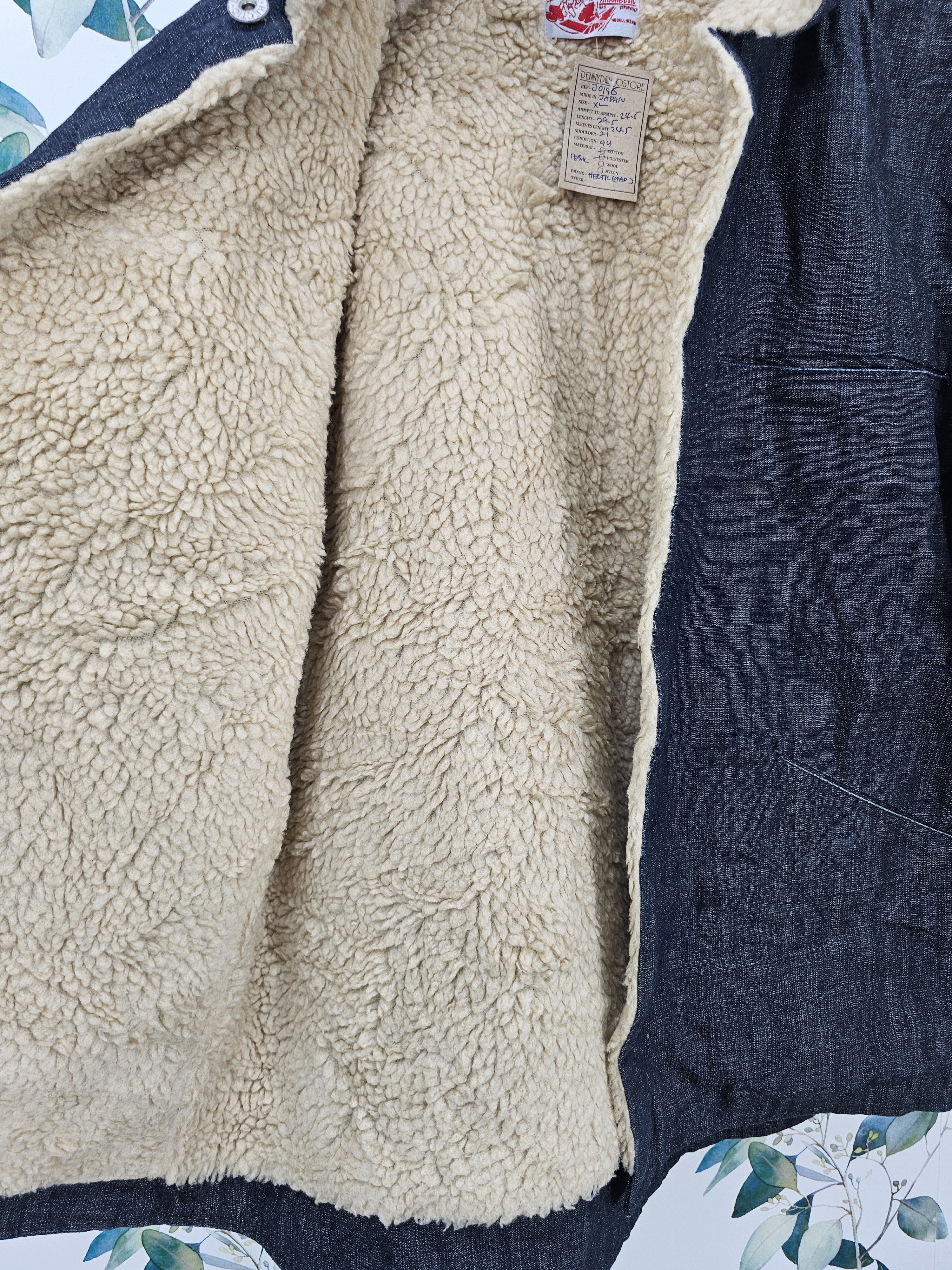 Japanese Brand MAD HECTIC Sherpa Denim Jeans Heavy Jacket J0146 Size US XL / EU 56 / 4 - 7 Thumbnail