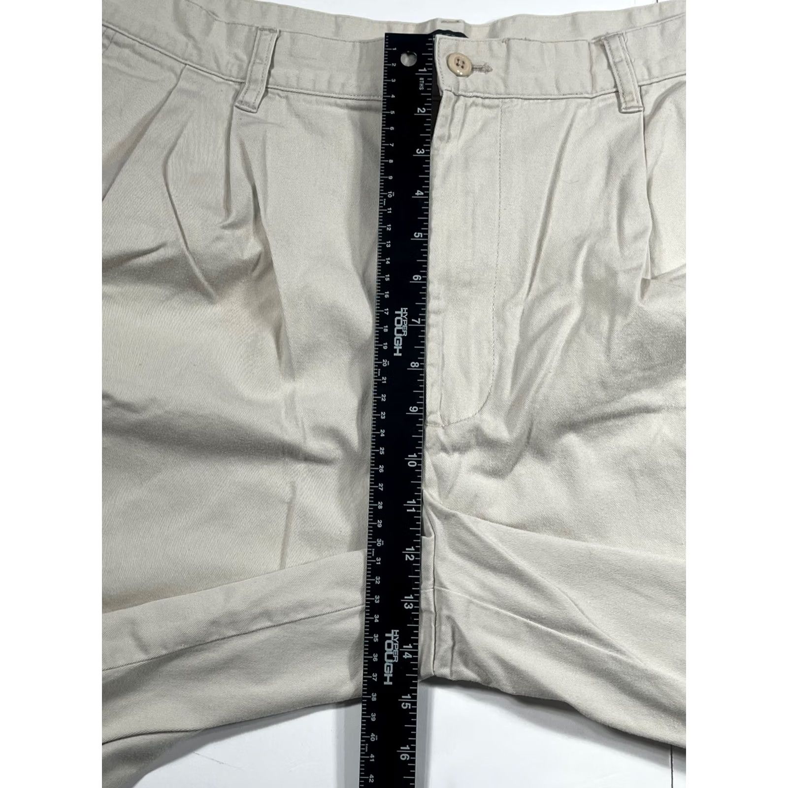 DKNY DKNY Shorts Men 38 Classic Fit Light Beige Cotton Khaki Chino Summer Casual Gel/Khakis? Size US 38 / EU 54 - 4 Thumbnail