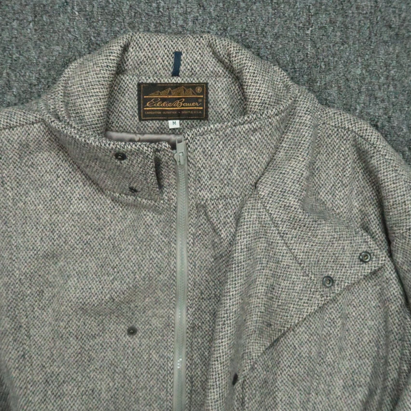 Eddie Bauer VINTAGE Eddie Bauer Jacket Mens Medium Gray Wool Full Zip Snap Thinsulate Size US M / EU 48-50 / 2 - 4 Thumbnail