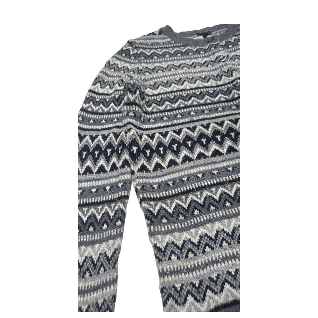 Talbots Vintage 90s TALBOTS Women's Ethnic Striped Knit Sweater Size M / US 6-8 / IT 42-44 - 6 Thumbnail