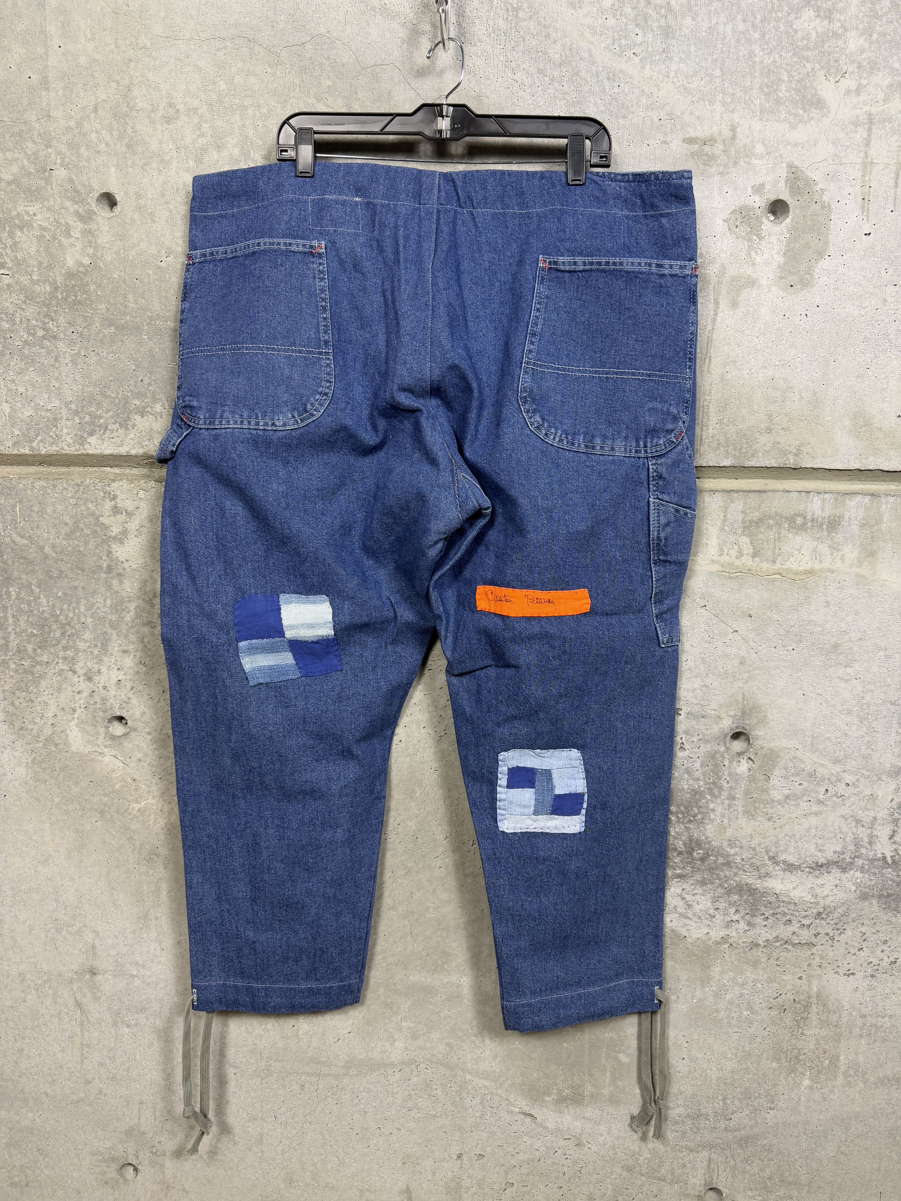 Greg Lauren Greg Lauren x Gees Bend Size 5 Patch Overall Lounge Pants Size US 38 / EU 54 - 2 Thumbnail