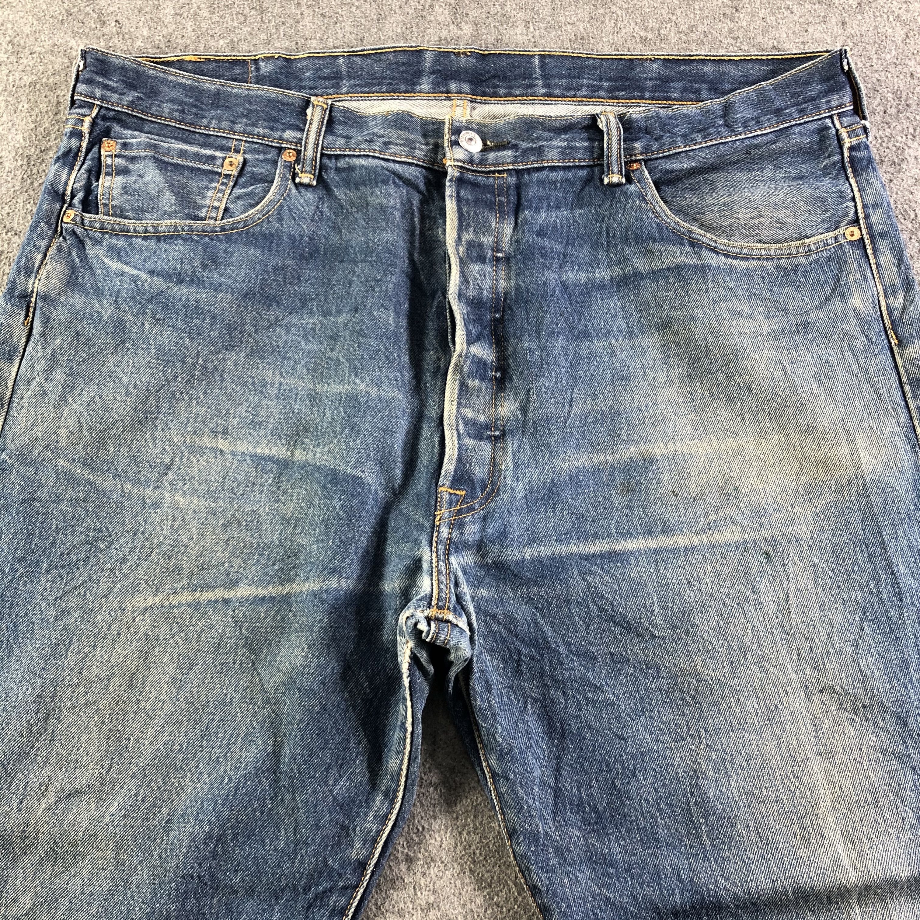 Levi's Vintage Blue Wash Levis 501 Jeans-J3072 Size US 41 - 3 Thumbnail