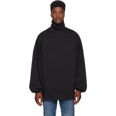 image of Balenciaga O1Mt1Gz0524 Oversized Turtleneck Sweater In Black, Men's (Size XS)