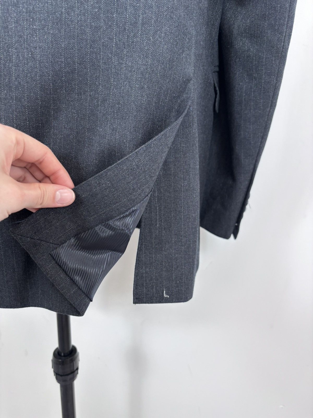 Other Linea Sartoriale Milano Men’s Blue/Grey Wool Blazer Jacket Size 46R - 13 Thumbnail
