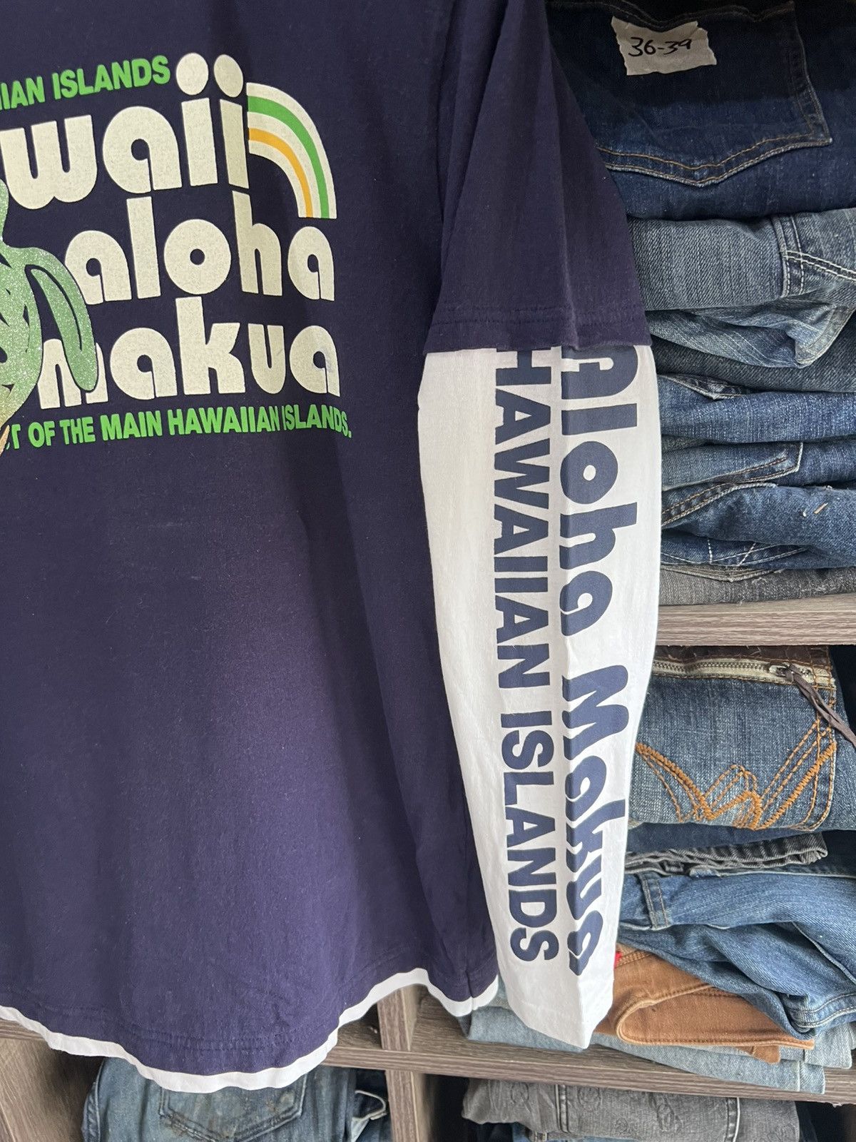 Japanese Brand 🔥Mauloa Hawaiian Islands Long Sleeve Size US M / EU 48-50 / 2 - 9 Thumbnail
