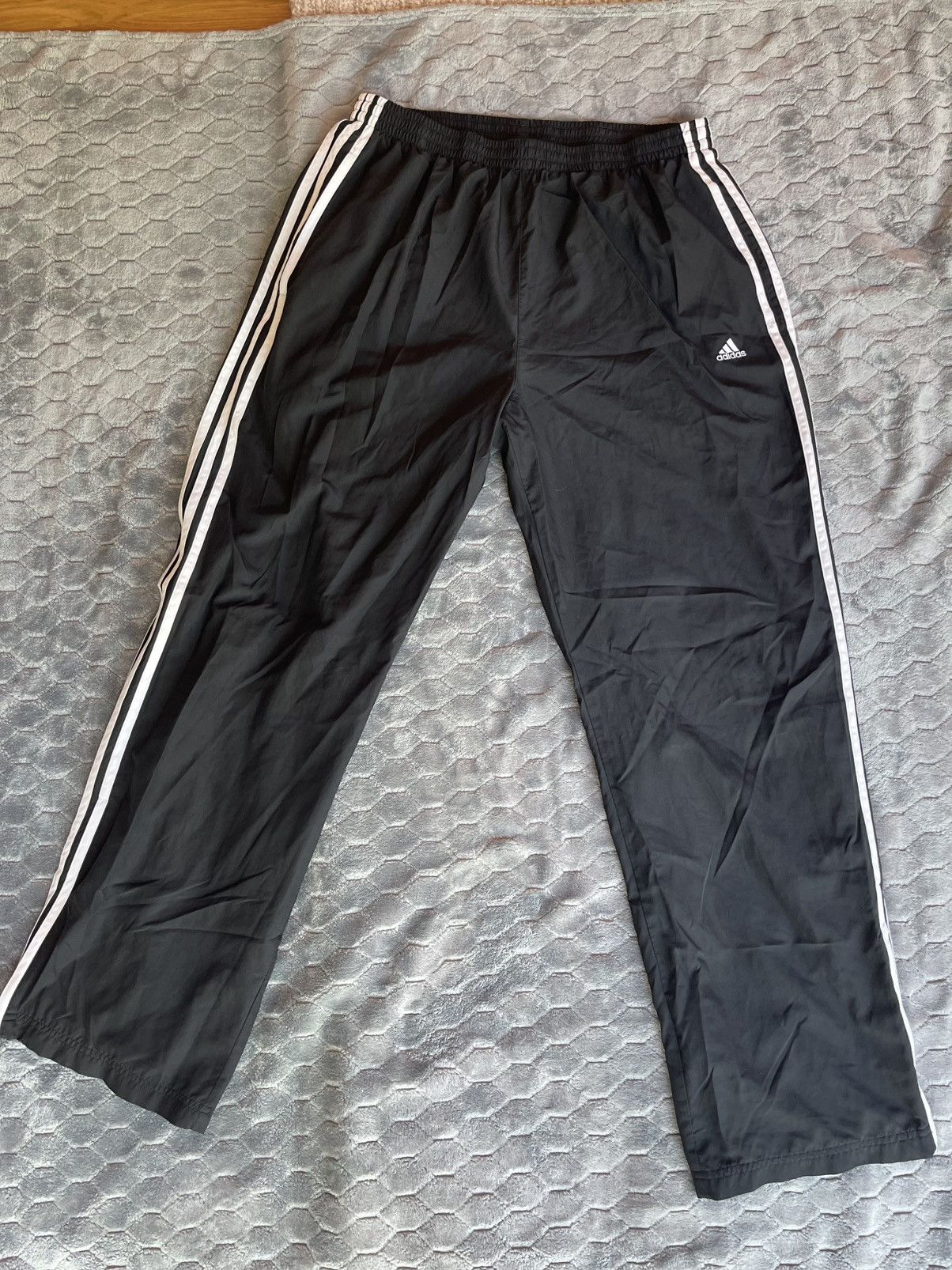 Adidas 90’s Vintage Adidas Track Pants Black Size US 39 - 1 Thumbnail