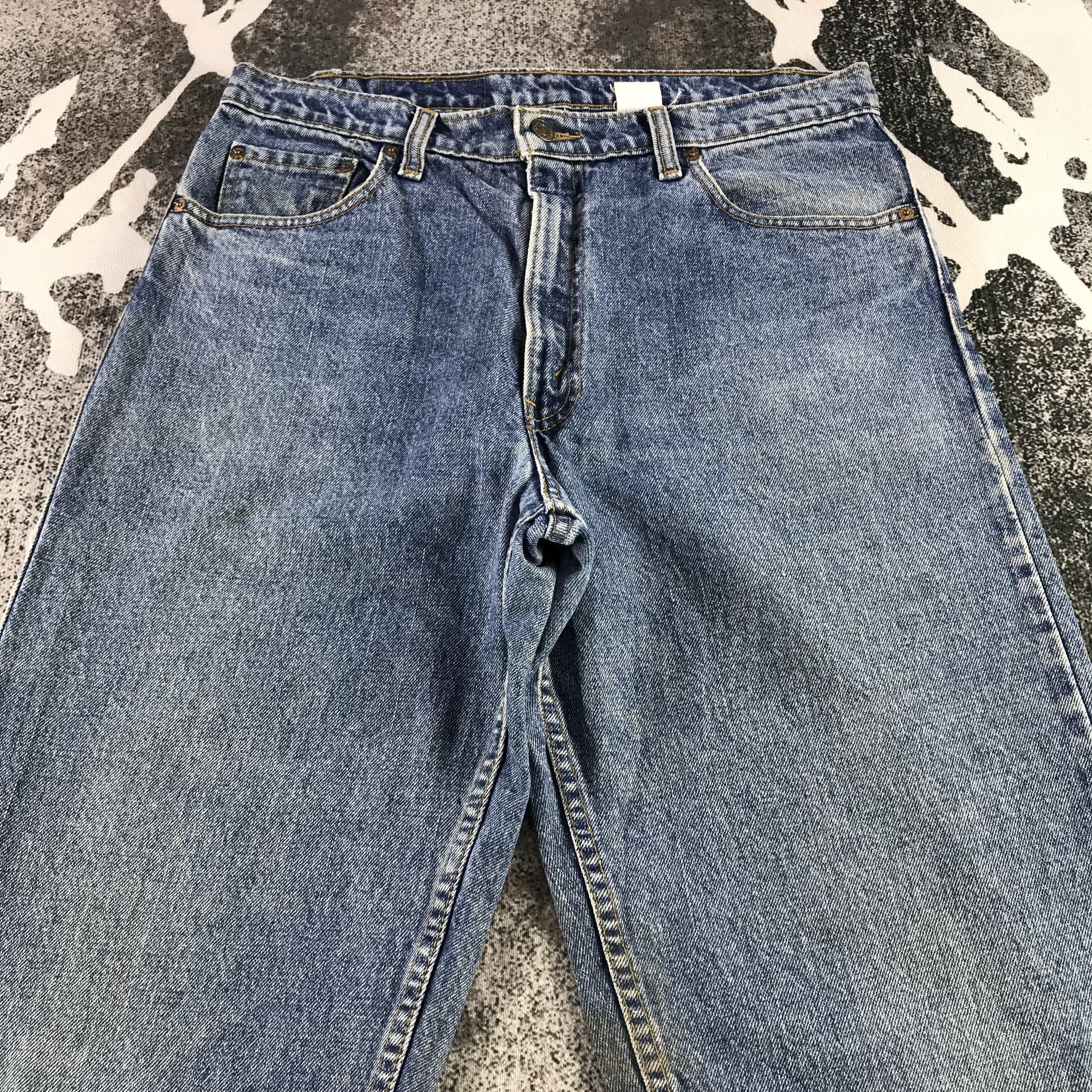 Levi's Vintage Levis 550 Jeans Medium Wash Denim KJ3356 Size US 34 / EU 50 - 3 Thumbnail