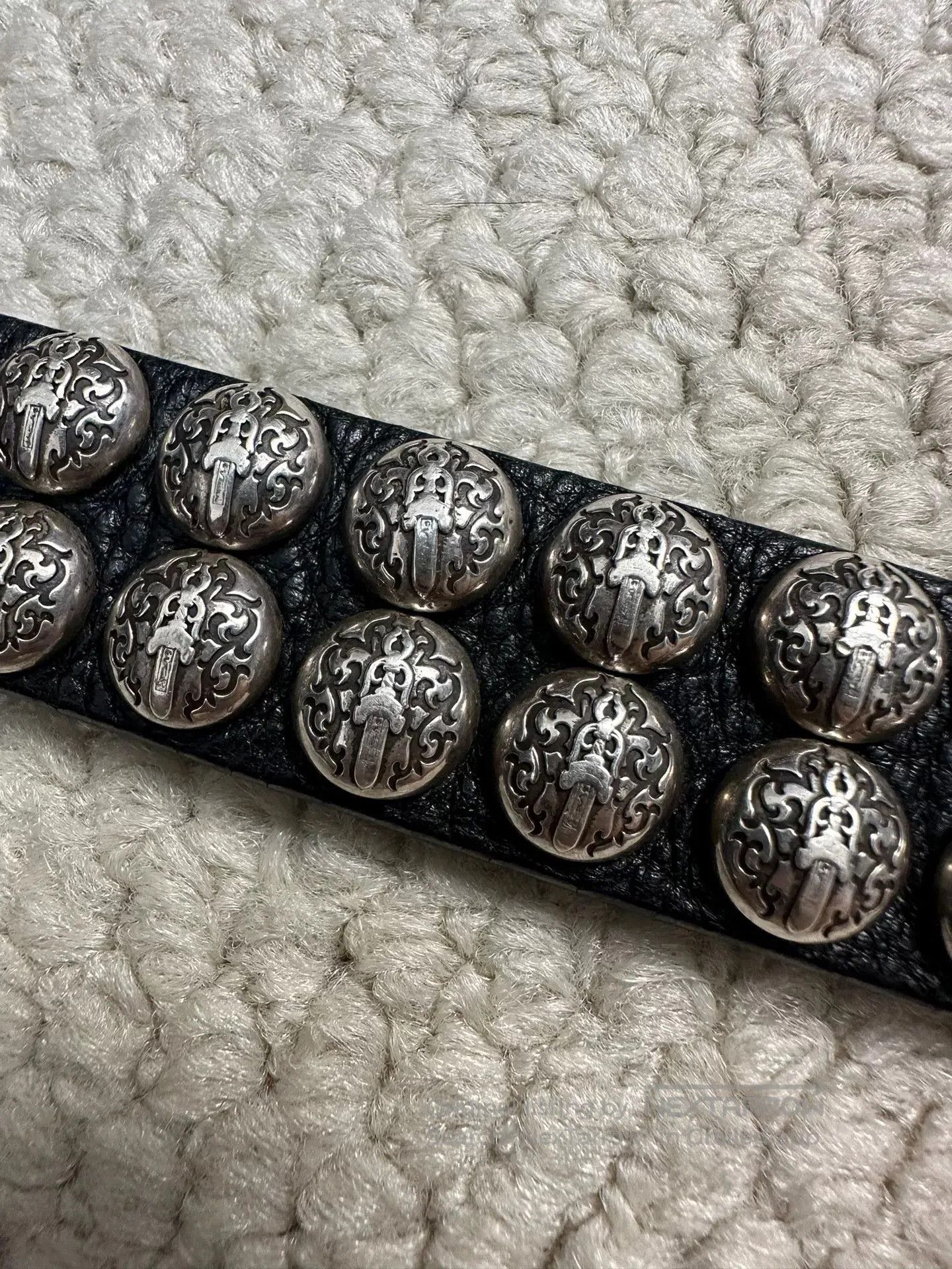 Chrome Hearts Chrome Hearts Gunslinger Narrow Silver Stud Belt. Size ONE SIZE - 6 Thumbnail