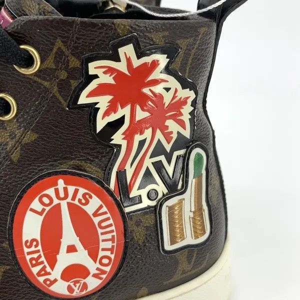 Louis Vuitton Louis Vuitton Brown Leather Casual High-Top Sneakers -2508 Size US 5.5 / EU 38 - 9 Thumbnail