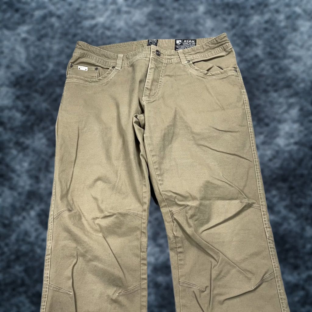 Vintage Kuhl Pants Mens 36x32 Brown Patinadye Kanvus Legendary Workwear Heavy Shirt Size US 36 / EU 52 - 1 Thumbnail