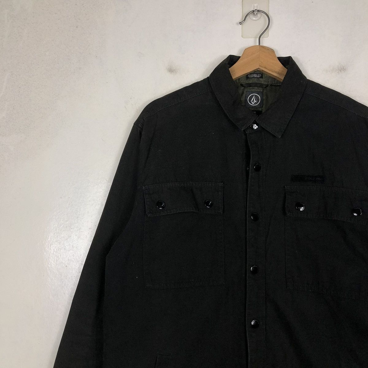 Japanese Brand 📌VINTAGE BIKER WOOL JACKET VOLCOM CARGO POCKET Size US M / EU 48-50 / 2 - 9 Thumbnail