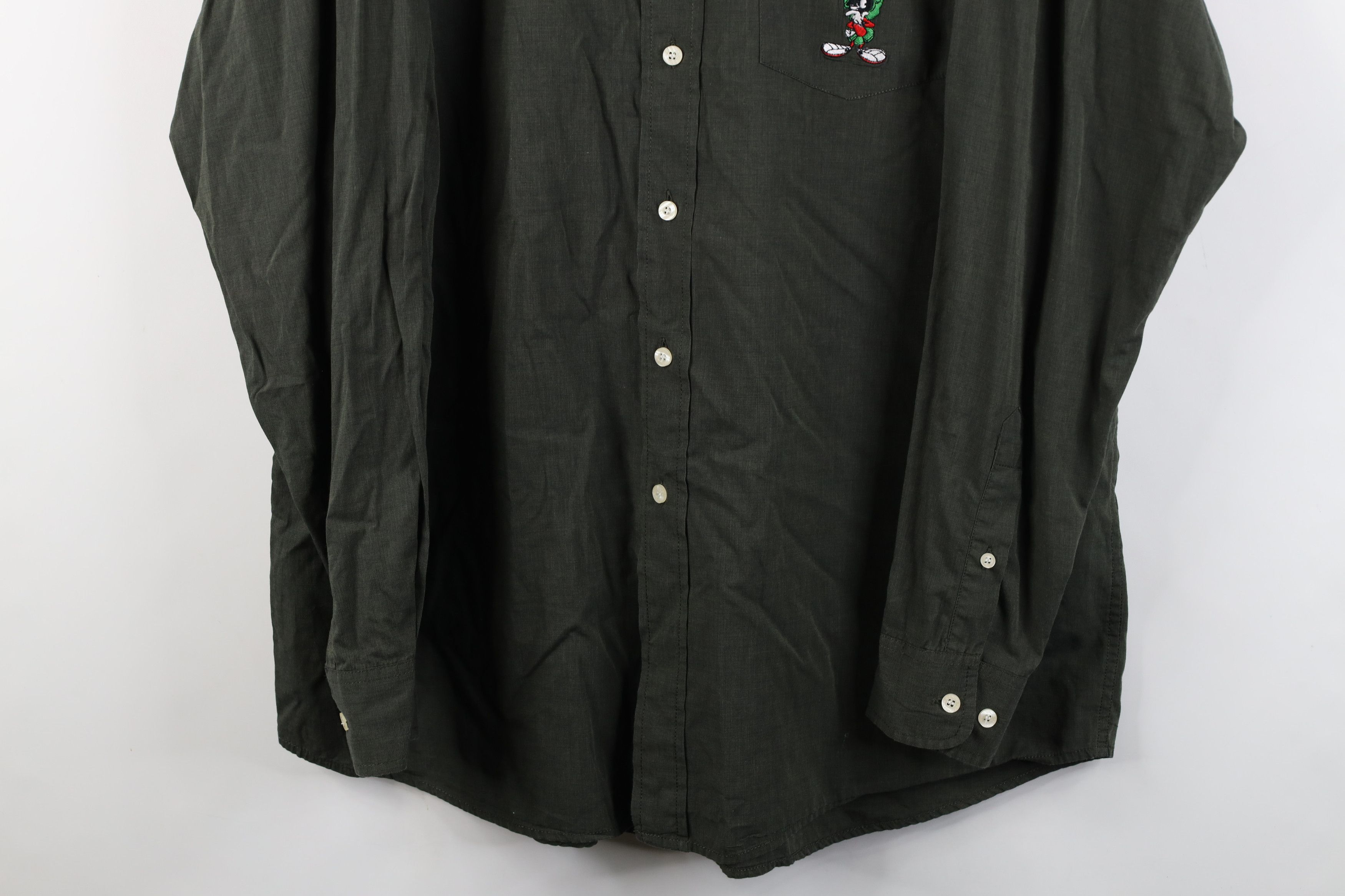 Vintage Vintage 90s Warner Bros Looney Tunes Martian Button Shirt Size US L / EU 52-54 / 3 - 3 Thumbnail
