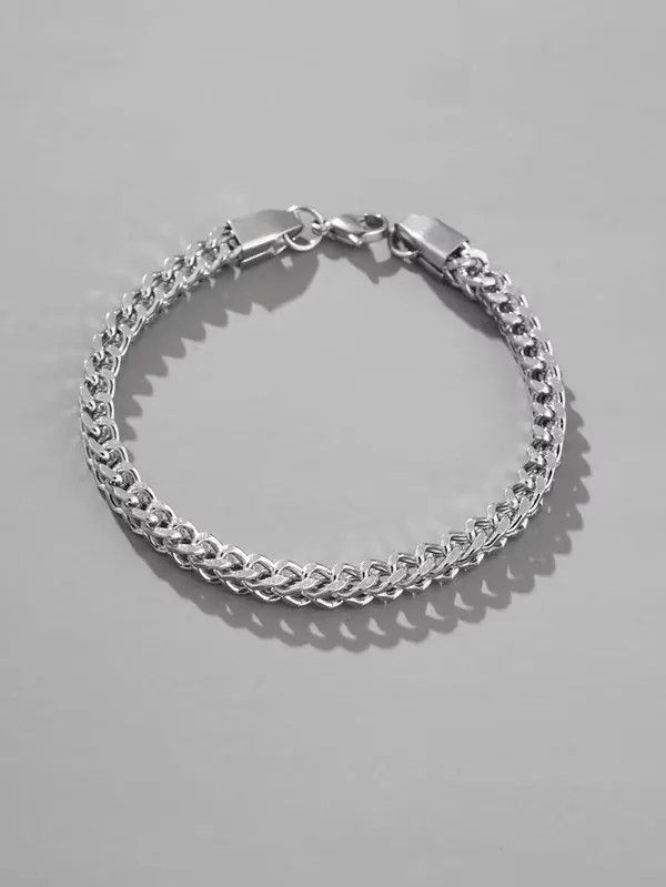 Jewelry Men Link Stainless Steel Bracelet Size ONE SIZE - 3 Thumbnail