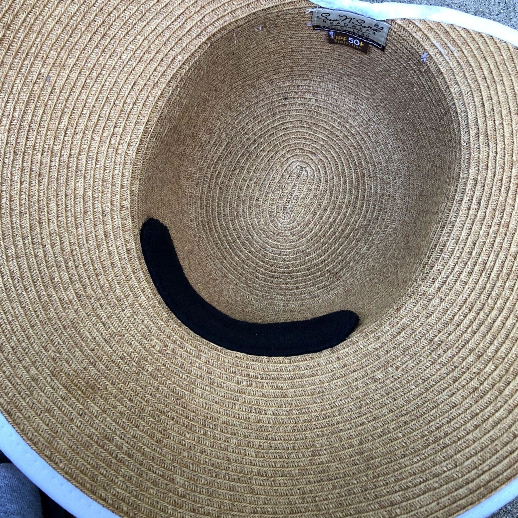 Vintage SUN N SAND HEADWEAR Sun Hat Women's Wide Brim UPF 50+ Beige Cap One Size Beig​e Womens Cap Sun Hat Size ONE SIZE - 5 Thumbnail
