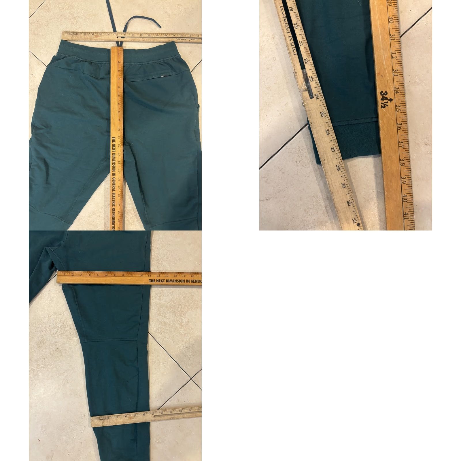 Ten Thousand Lululemon City Sweat Jogger Pants Mens Green Cuffed Drawstring Tapered Pockets Nike? Size US 34 / EU 50 - 8 Thumbnail