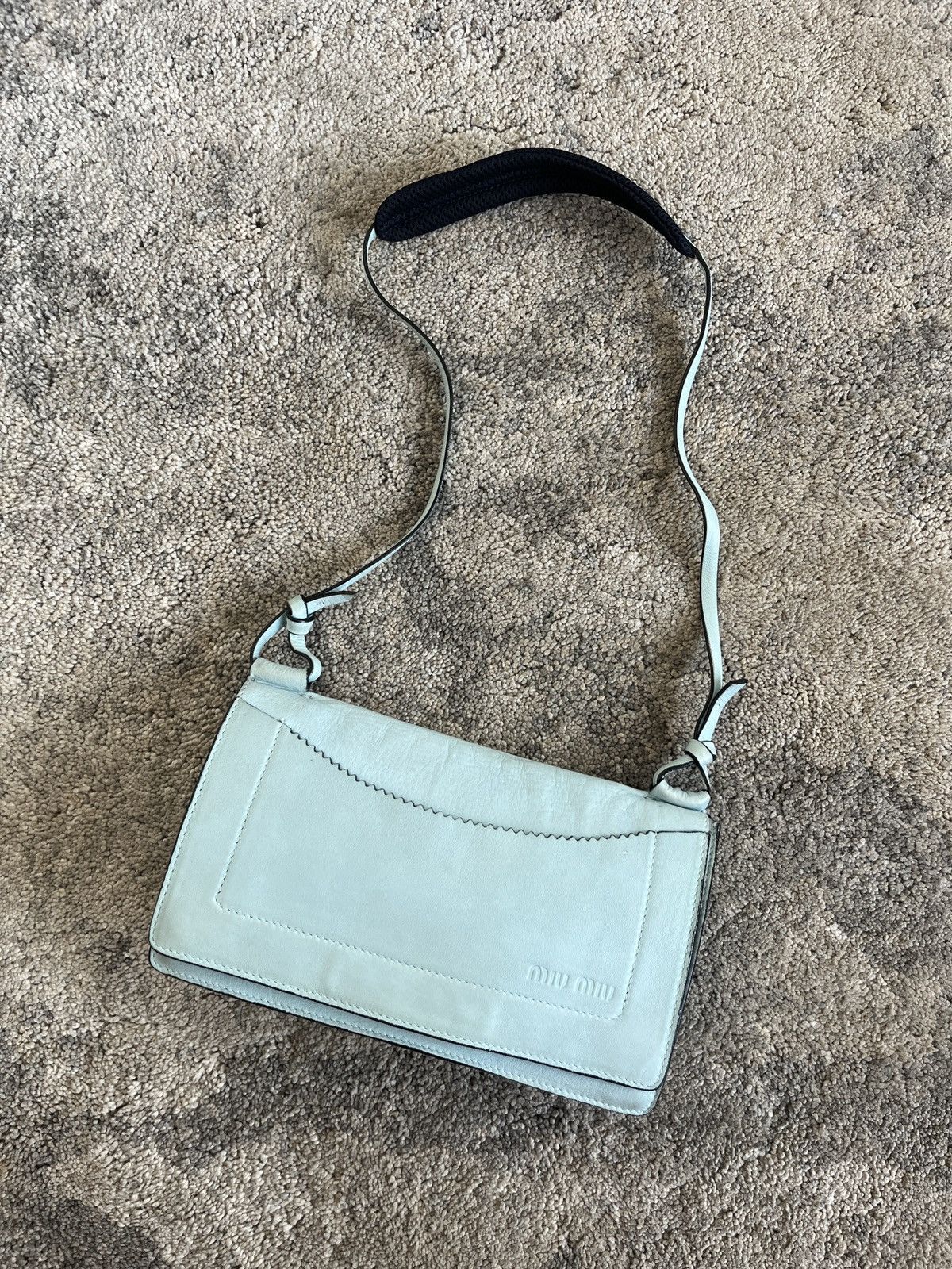 Miu Miu Miu Miu S/S2000 leather blue Size ONE SIZE - 4 Thumbnail