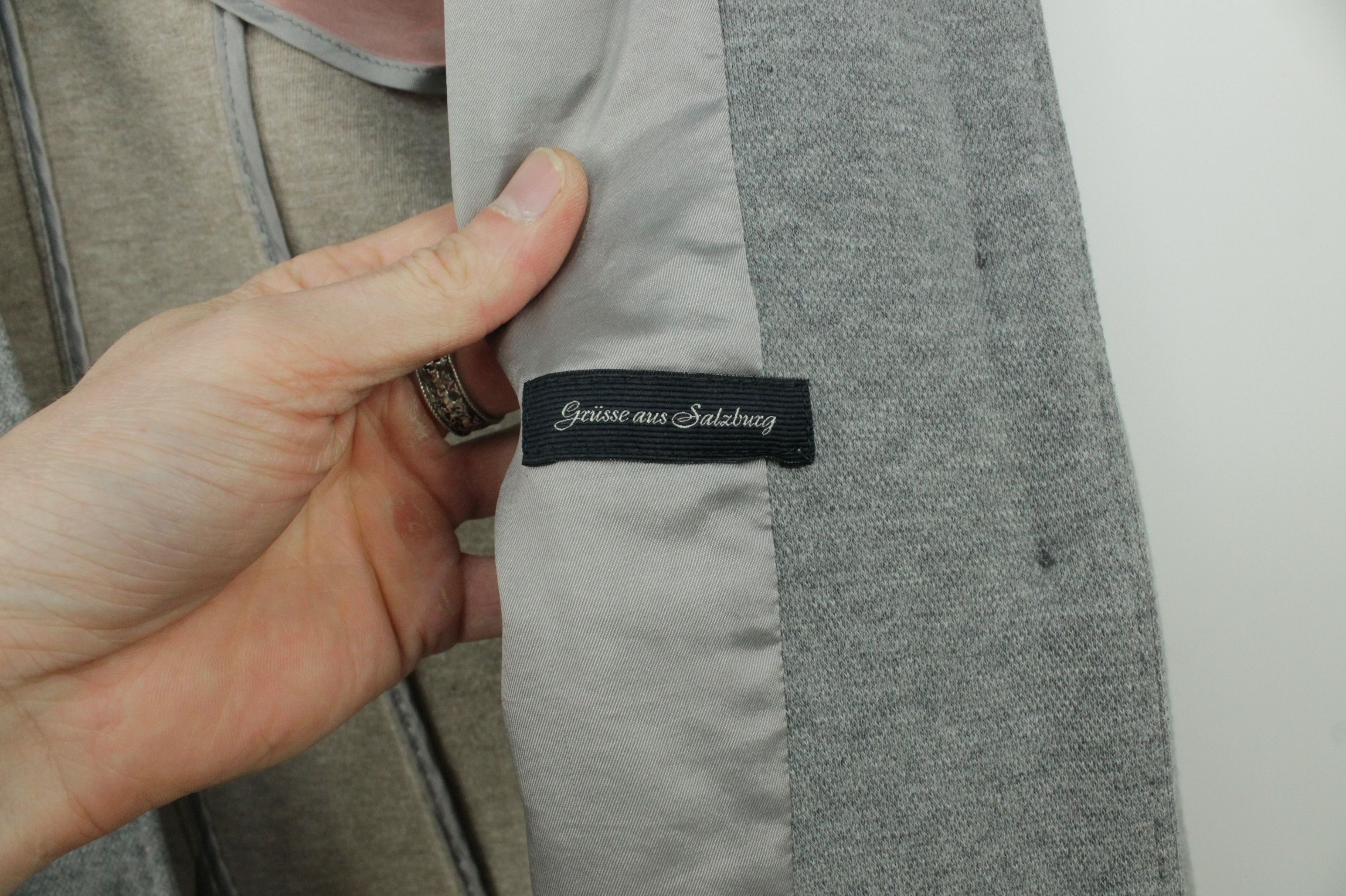 Schneiders Schneiders Salzburg Julietta Steel Button Gray Cotton Coat Size L / US 10 / IT 46 - 12 Thumbnail