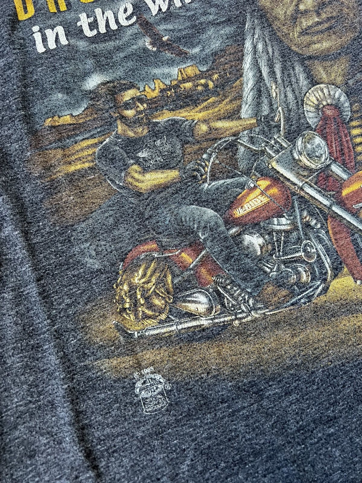 Harley Davidson × Vintage Vintage brothers in the wind motor live in ride 90s shirt 3D Size US M / EU 48-50 / 2 - 4 Thumbnail