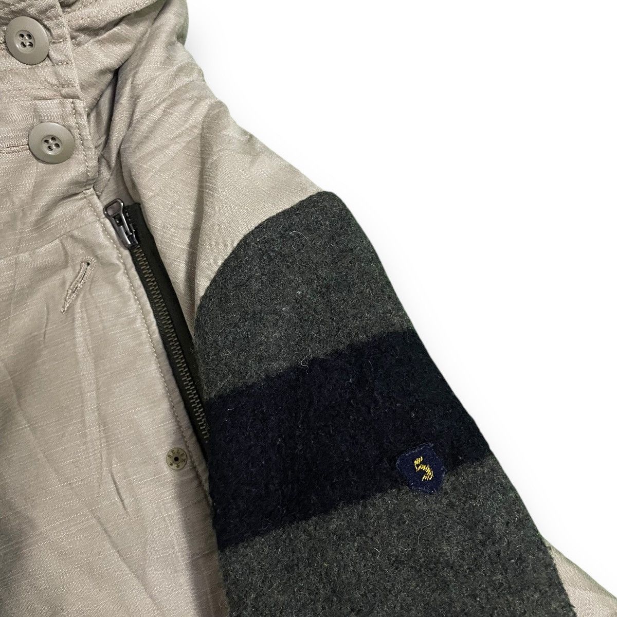 Blanc Noir BLANC MULTICOLOR WOOL + COTTON HOODIE JACKET Size US M / EU 48-50 / 2 - 7 Thumbnail
