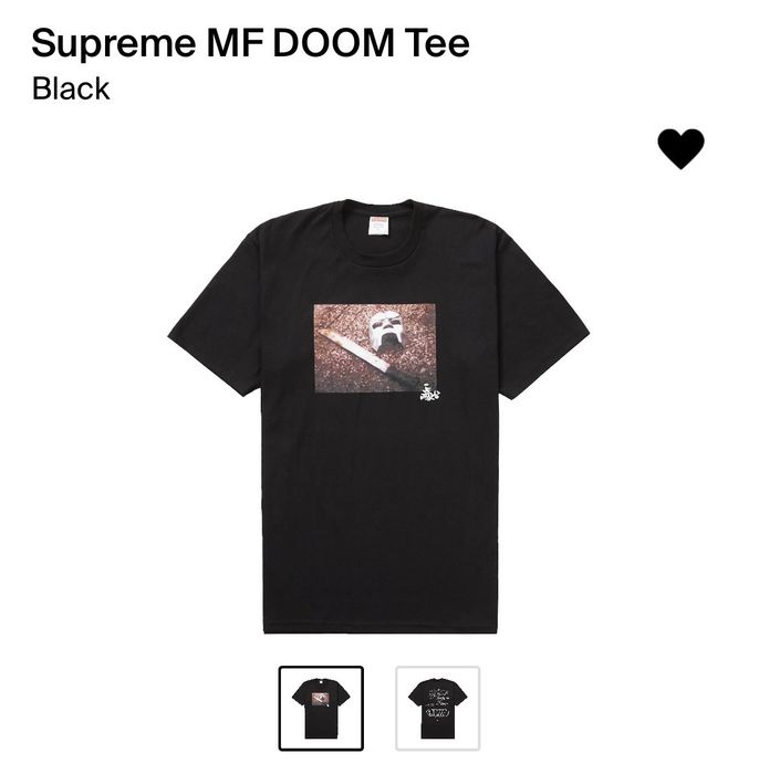 Supreme Supreme MF doom tee XL black | Grailed