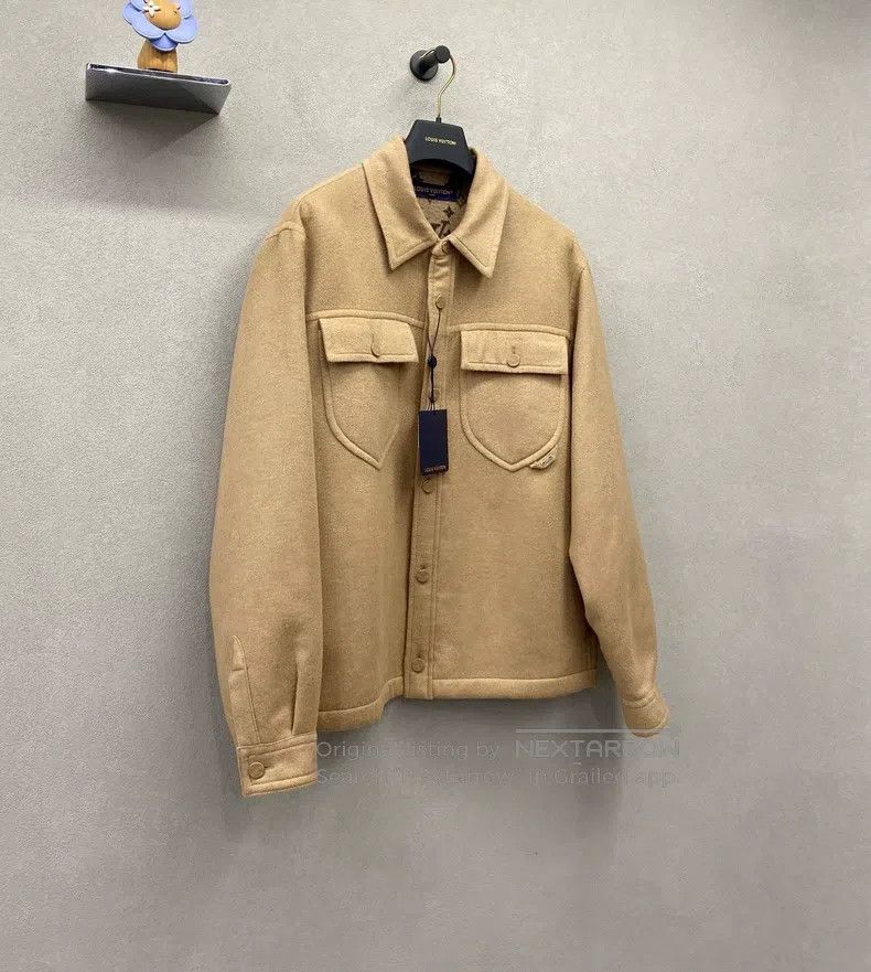Louis Vuitton Louis Vuitton Khaki Cashmere Jacket Size US S / EU 44-46 / 1 - 3 Thumbnail