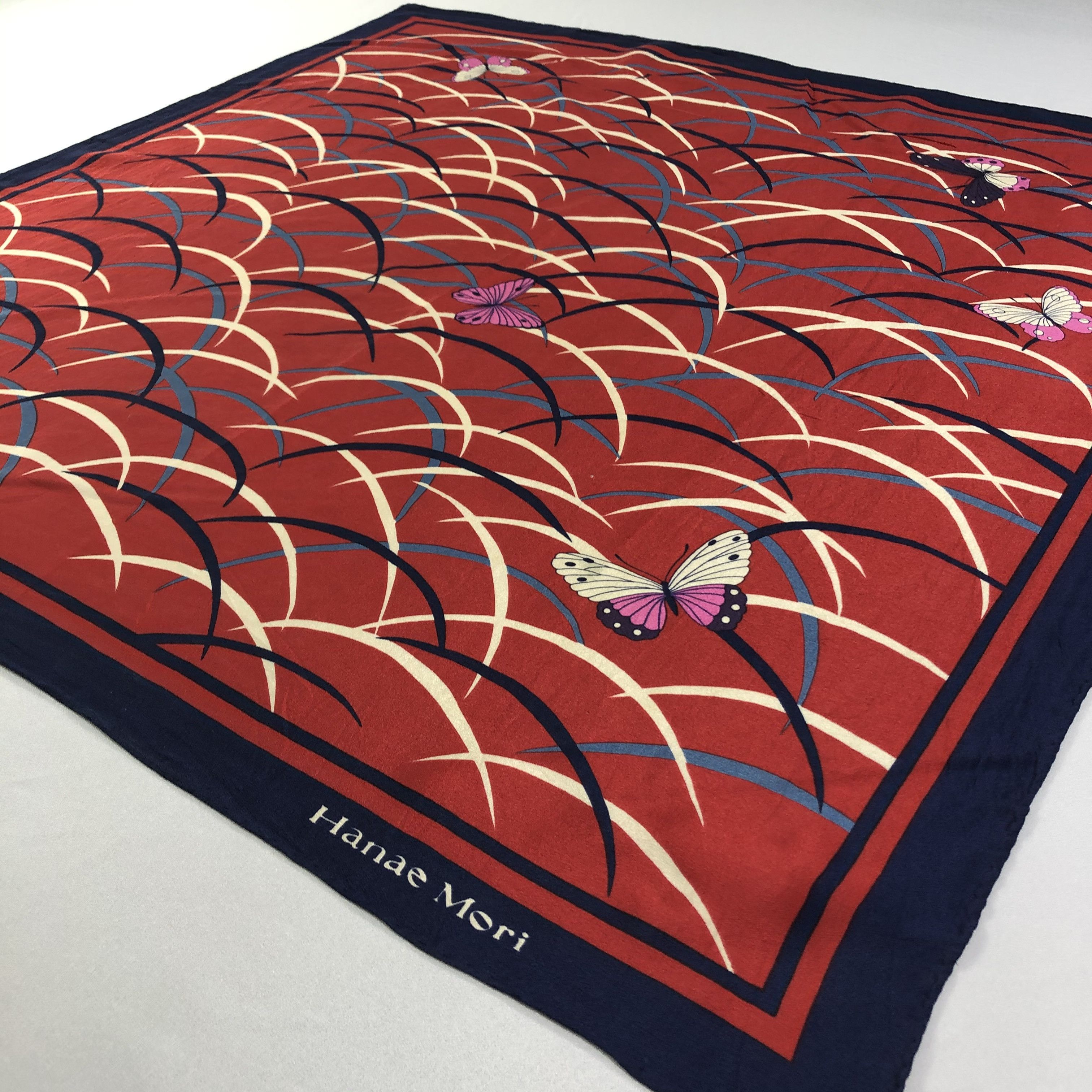 Hanae Mori × Vintage Vintage Hanae Mori Silk Scarf Size ONE SIZE - 3 Thumbnail
