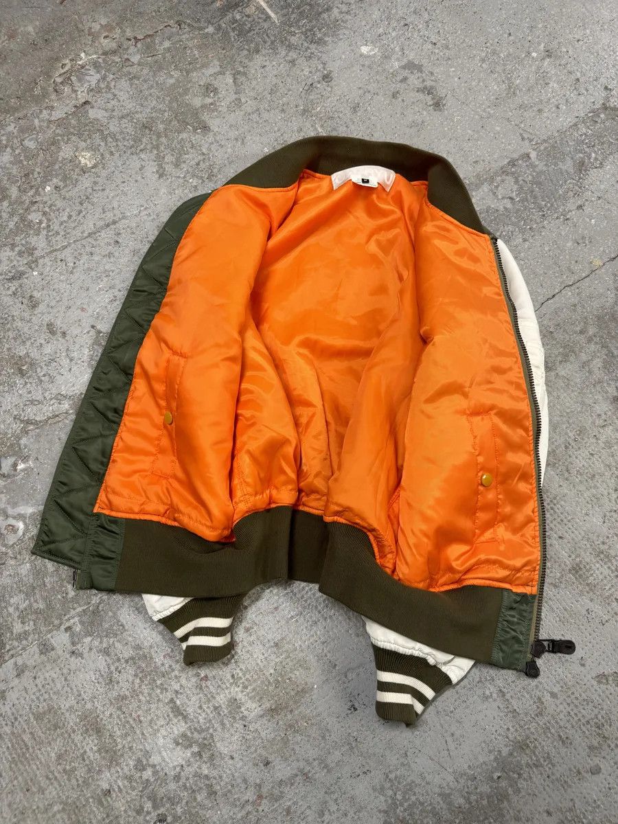 Comme des Garcons Comme des Garçons Ganryu White & Olive Bomber Jacket Size US S / EU 44-46 / 1 - 9 Thumbnail