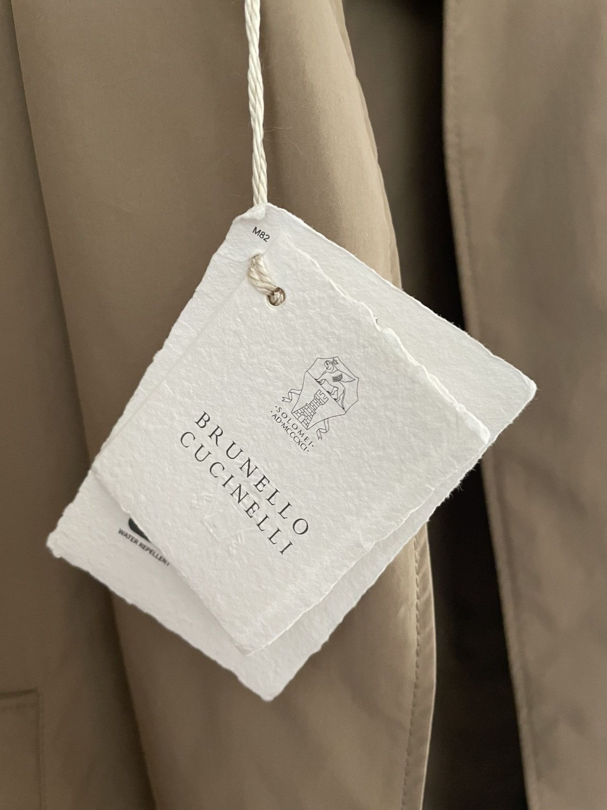 Brunello Cucinelli Camel Trench Coat Size US L / EU 52-54 / 3 - 7 Thumbnail