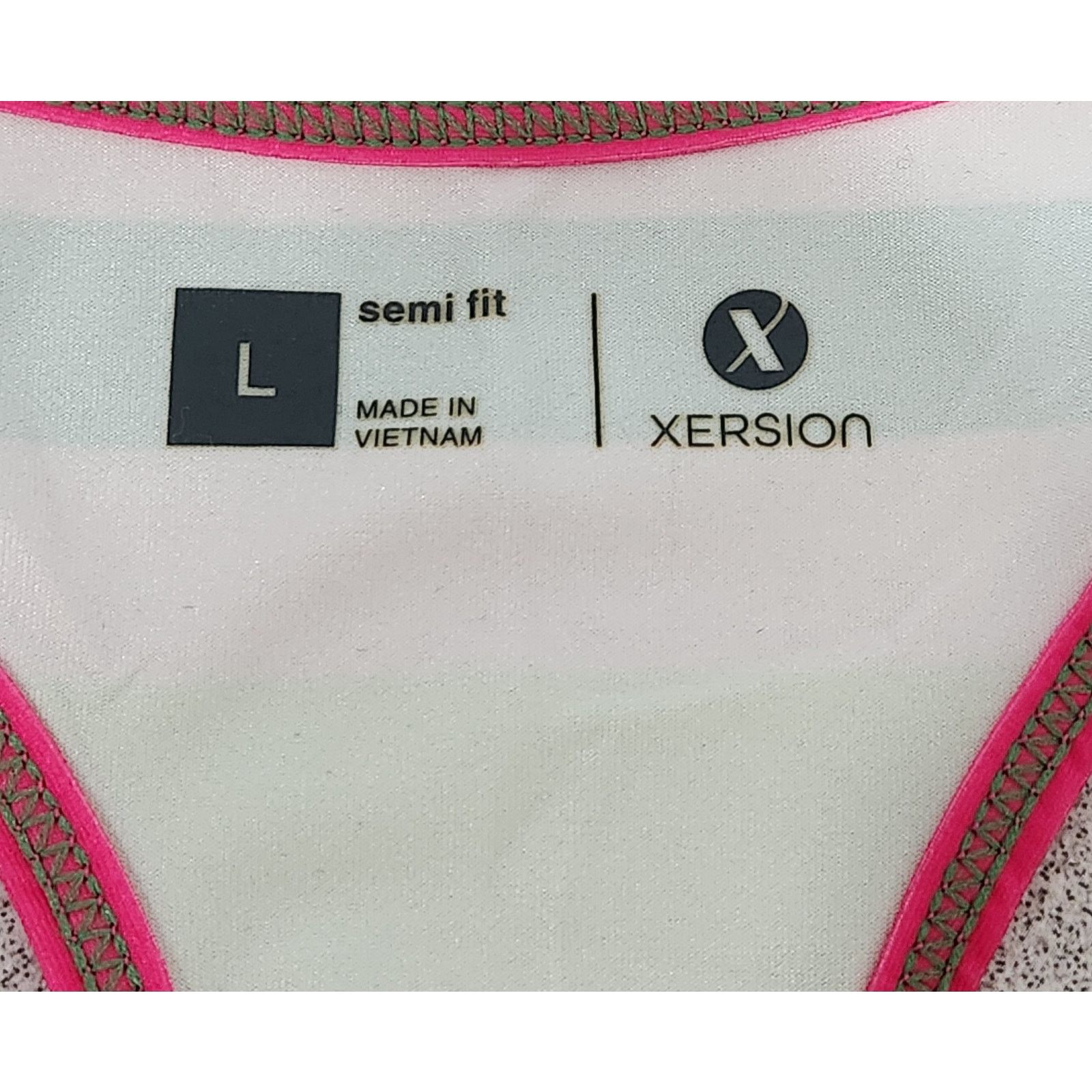 Other Xersion Pink Green Multicolor Racerback Workout Tank Large Size L / US 10 / IT 46 - 4 Thumbnail