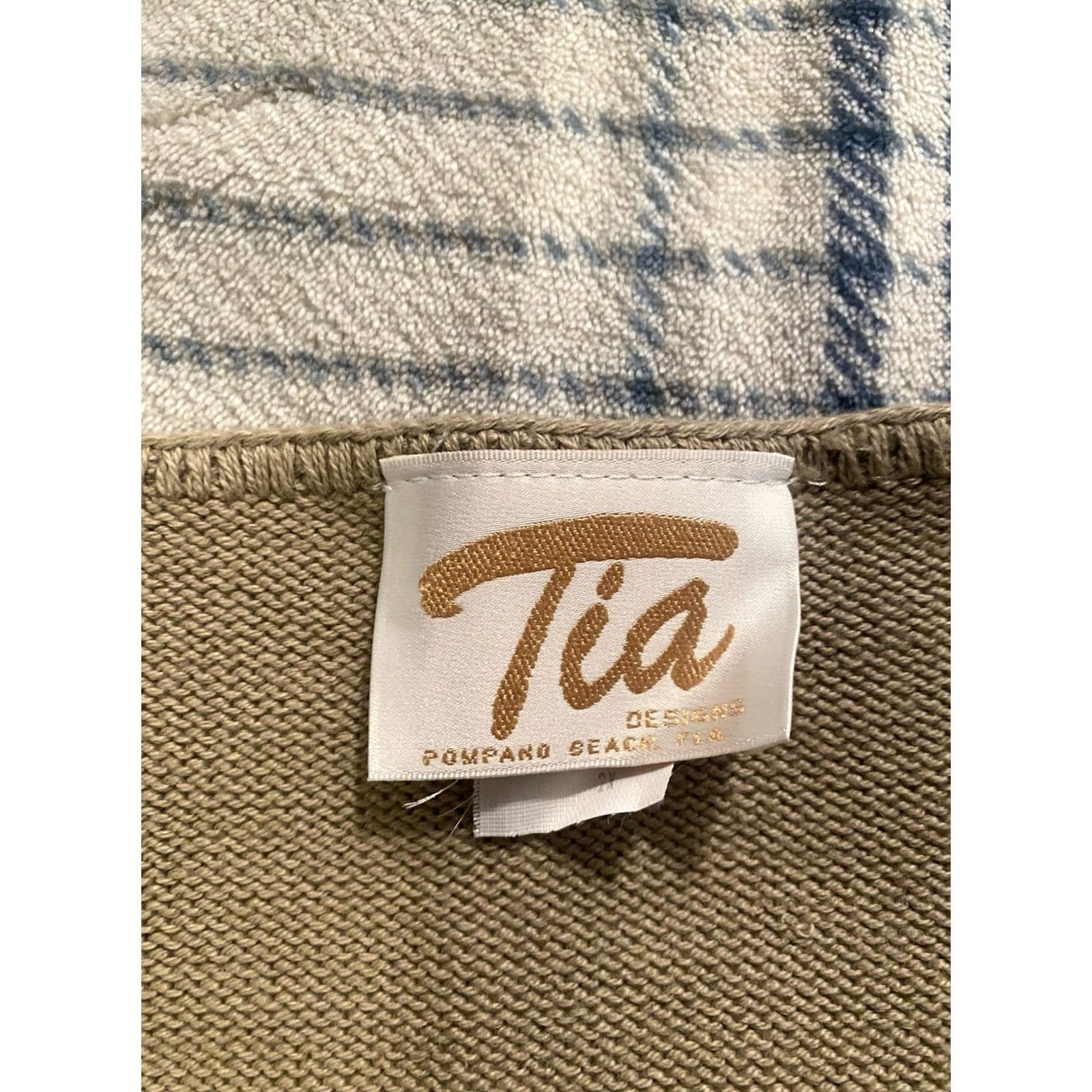 4SDESIGNS VINTAGE Tia S DESIDNS Short Sleeve Sweater Embroidered Cats Rhinestones 2XL NWT Beige Cap Sleeve Pullover Cats 90s Womens Size XXL / US 16-18 / IT 52-54 - 5 Thumbnail