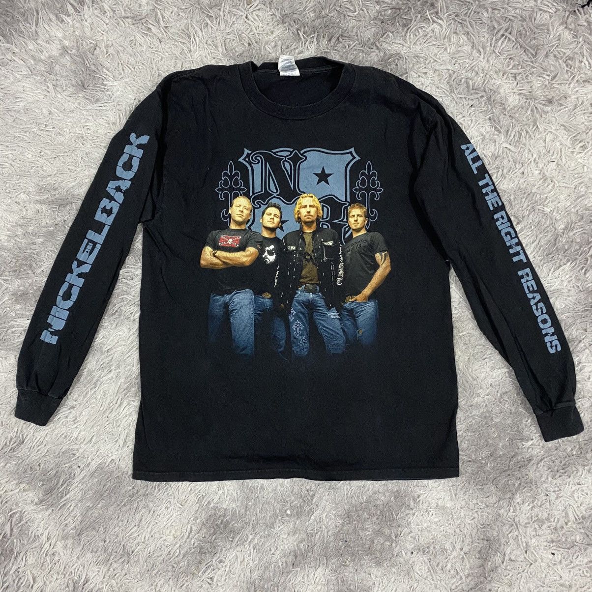 Band Tees × Delta × Vintage Vintage Y2K rock band nickelback line up tour 2007 Size US L / EU 52-54 / 3 - 1 Thumbnail