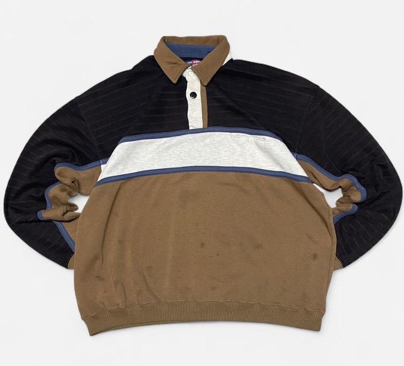 Other Vintage 90s safe Harbour brown colour blocking sweatshirt Size US L / EU 52-54 / 3 - 1 Thumbnail