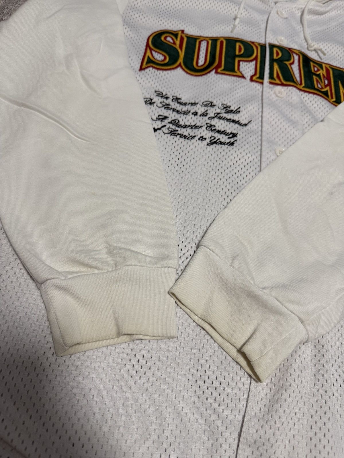 Supreme Supreme ss20 mesh hooded L/s baseball Jersey Size US M / EU 48-50 / 2 - 7 Thumbnail