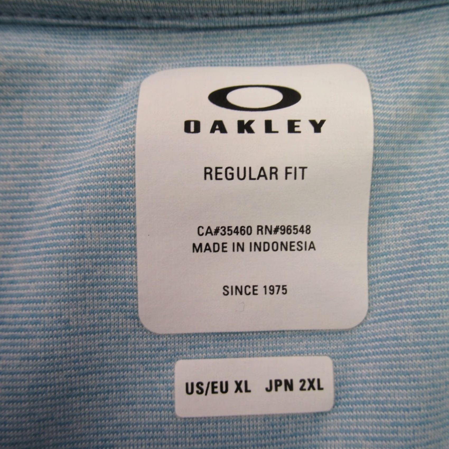 Oakley Oakley Polo Shirt Mens XL Short Sleeve Golfing Lightweight Regular Fit Blue Size US XL / EU 56 / 4 - 4 Thumbnail