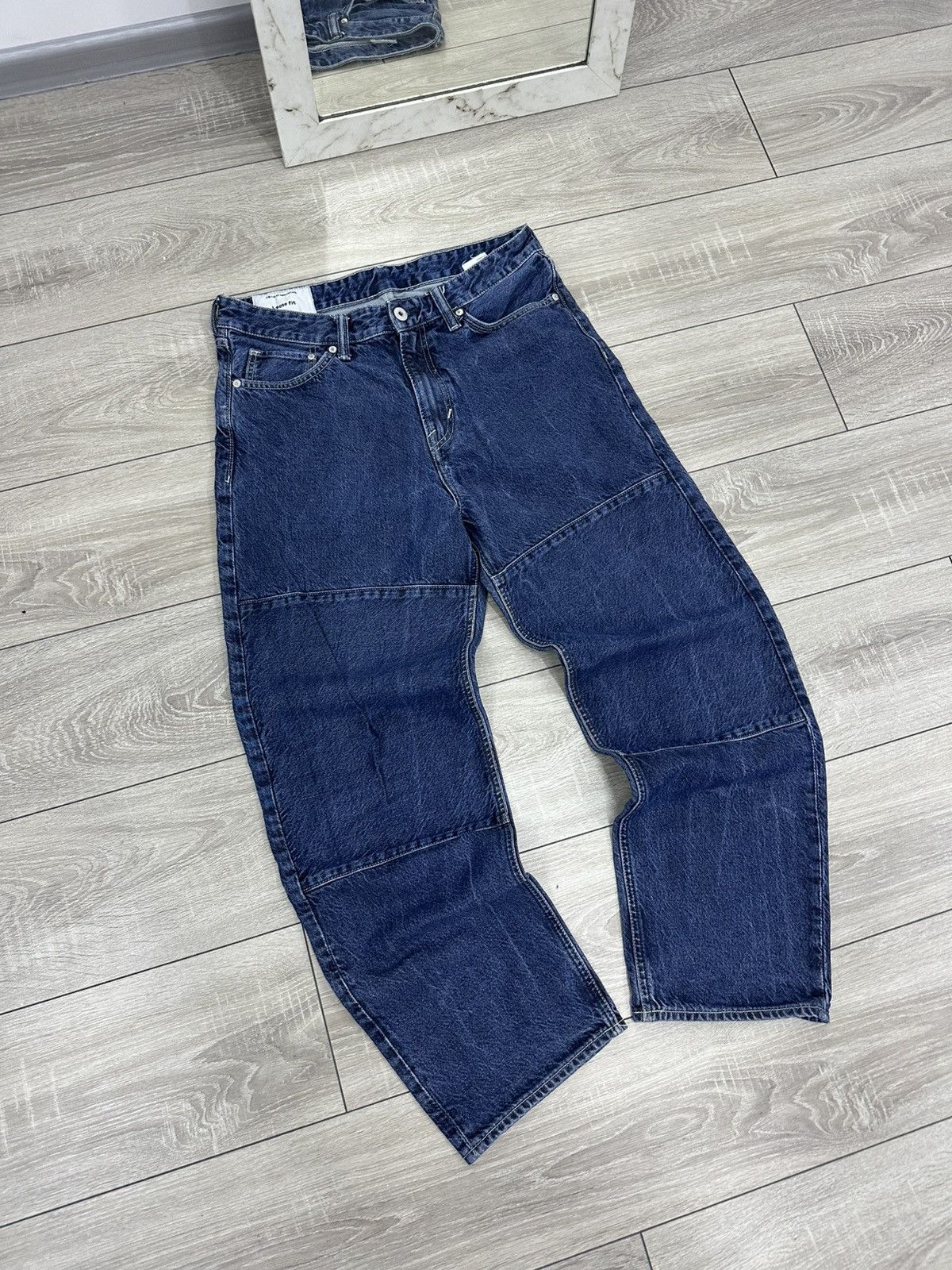 Vintage Baggy Faded Carpenter Y2K Jeans Wide Leg Size US 32 / EU 48 - 3 Thumbnail