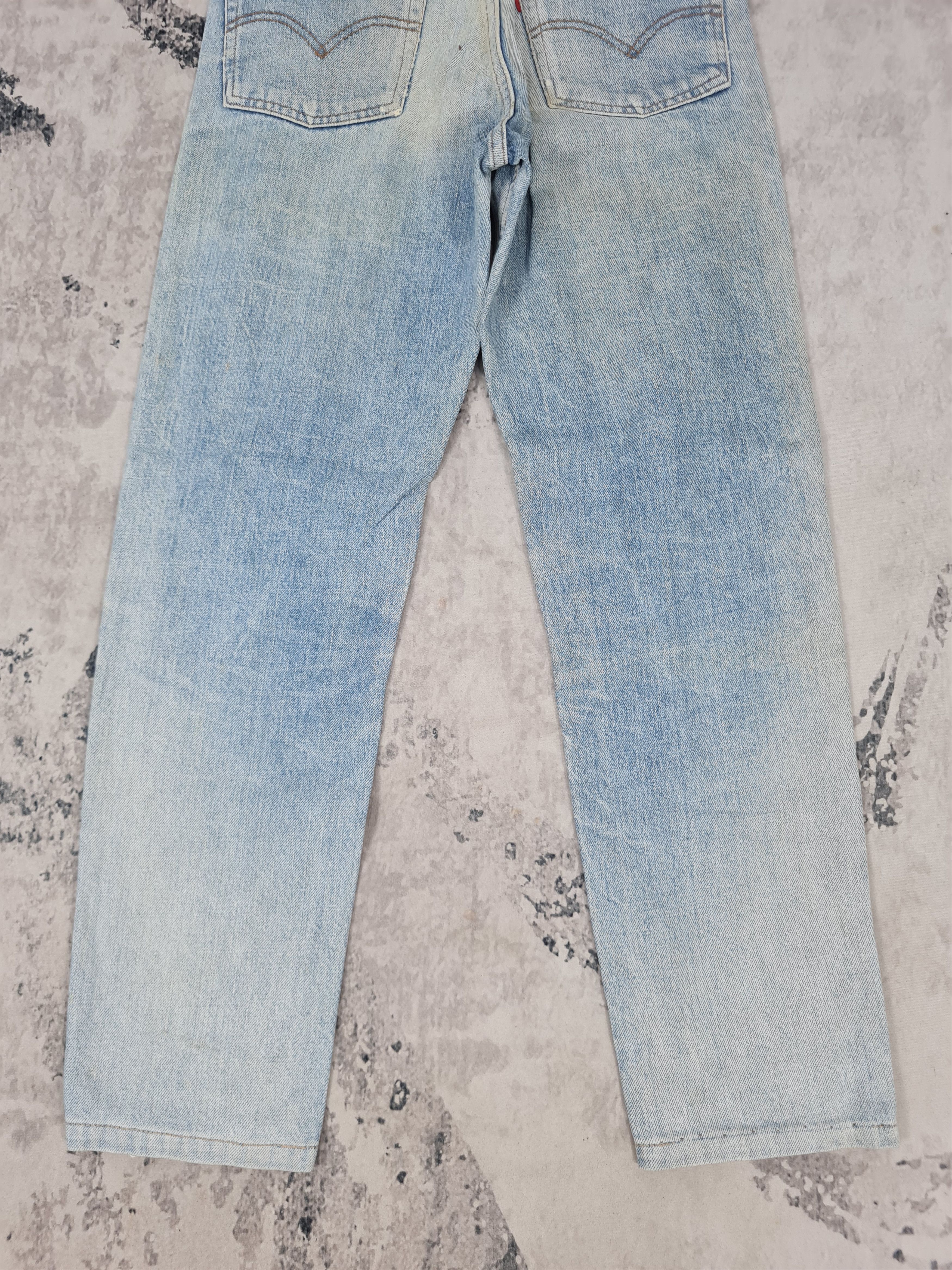 Levi's Vintage Clothing Vtg LEVIS 603 Slim Cut Light Blue Jeans L0368 Size 29X28 Size US 33 - 8 Thumbnail