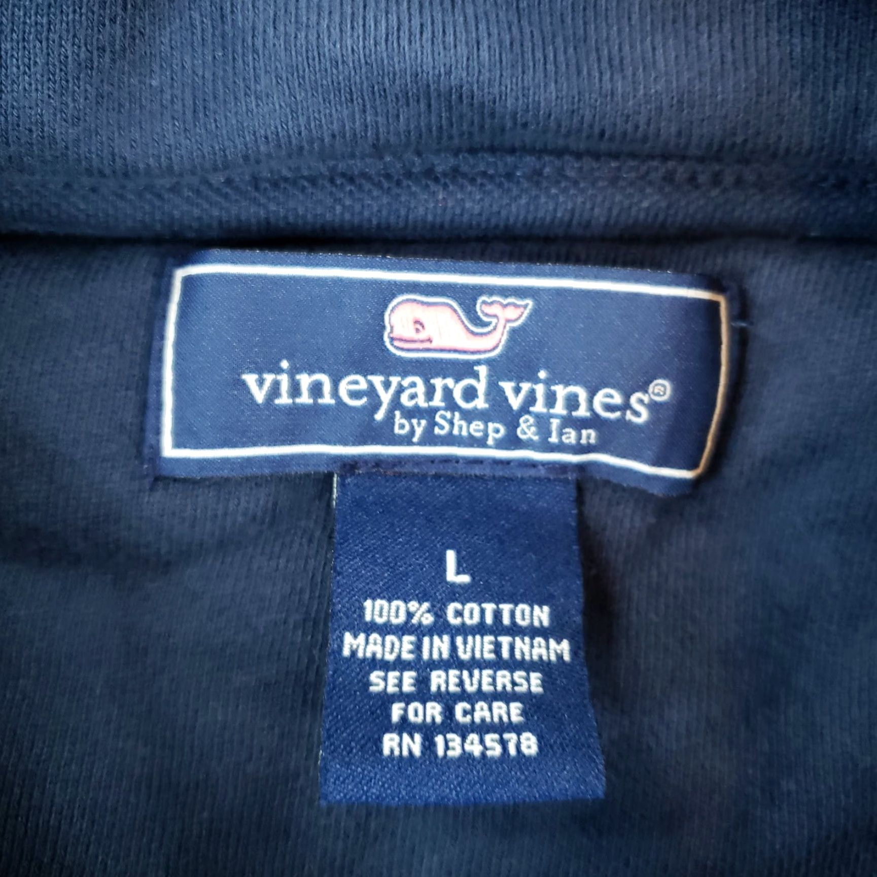 Vineyard Vines Vineyard Vines Sweatshirt Mens Large Blue Mock Neck Pullover Casual Sweater Size US L / EU 52-54 / 3 - 6 Thumbnail