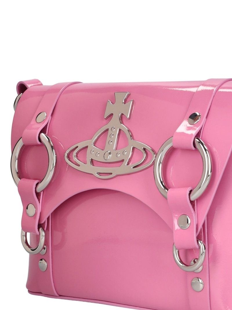 Vivienne Westwood o1f1d3z0825 Size: OS / Kim Patent Leather Crossbody Bag Pink Size ONE SIZE - 3 Thumbnail