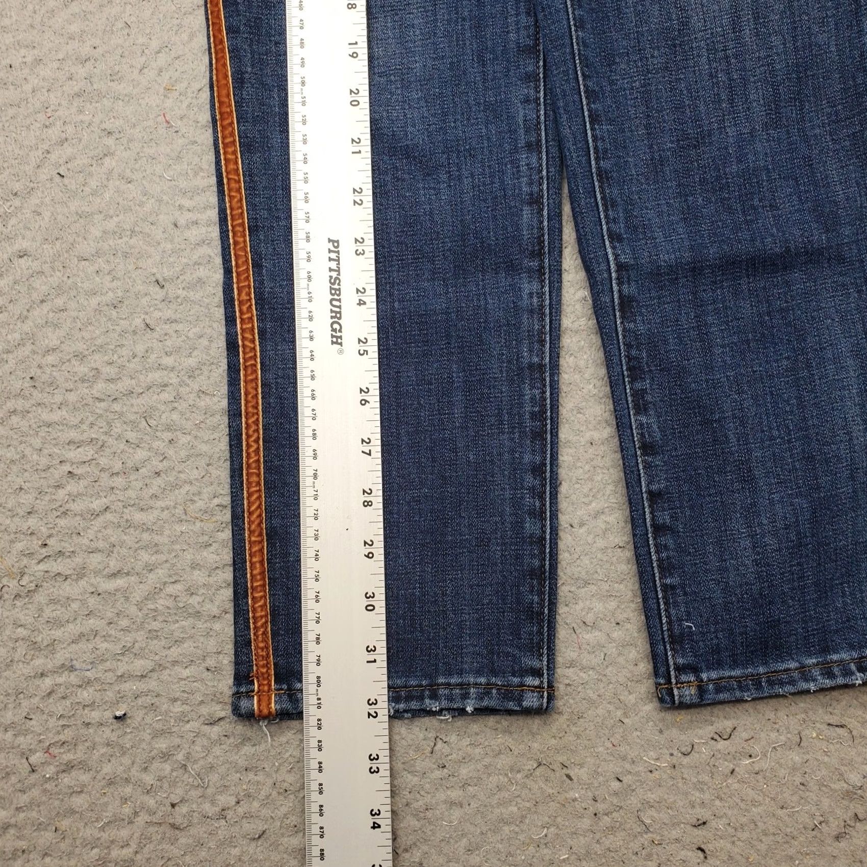 Talbots Talbots Womens Jeans 2P Medium Blue Denim Ankle Jeans 28W 23.5In Inseam 5-Pocket Regular Fit Vintage No Distance Streetwear Grunge Size 26" / US 2 / IT 38 - 3 Thumbnail