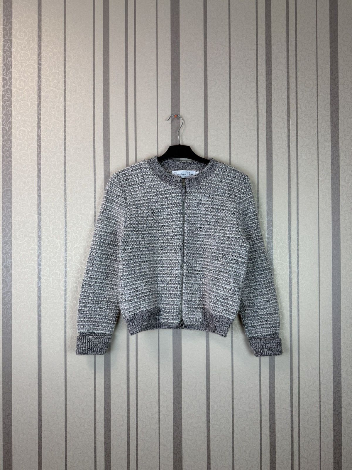 Dior Christian Dior Archive Cashmere/Mohair Knit Bomber Size M / US 6-8 / IT 42-44 - 1 Thumbnail