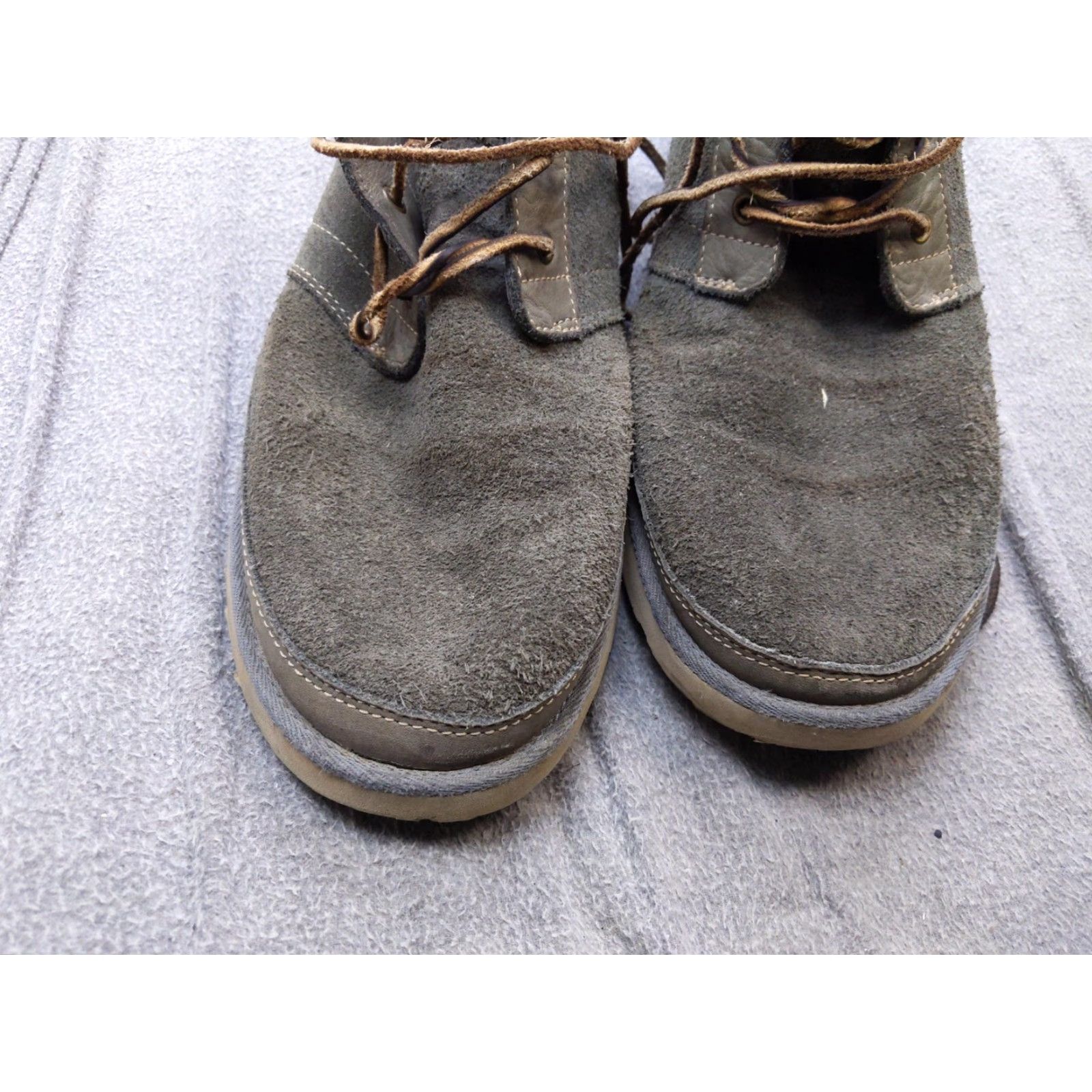 Ugg UGG Mens Chukka Boots 12 Gray Suede Comfort Lace Up Ankle Casual 1020369 Size US 12 / EU 45 - 3 Thumbnail