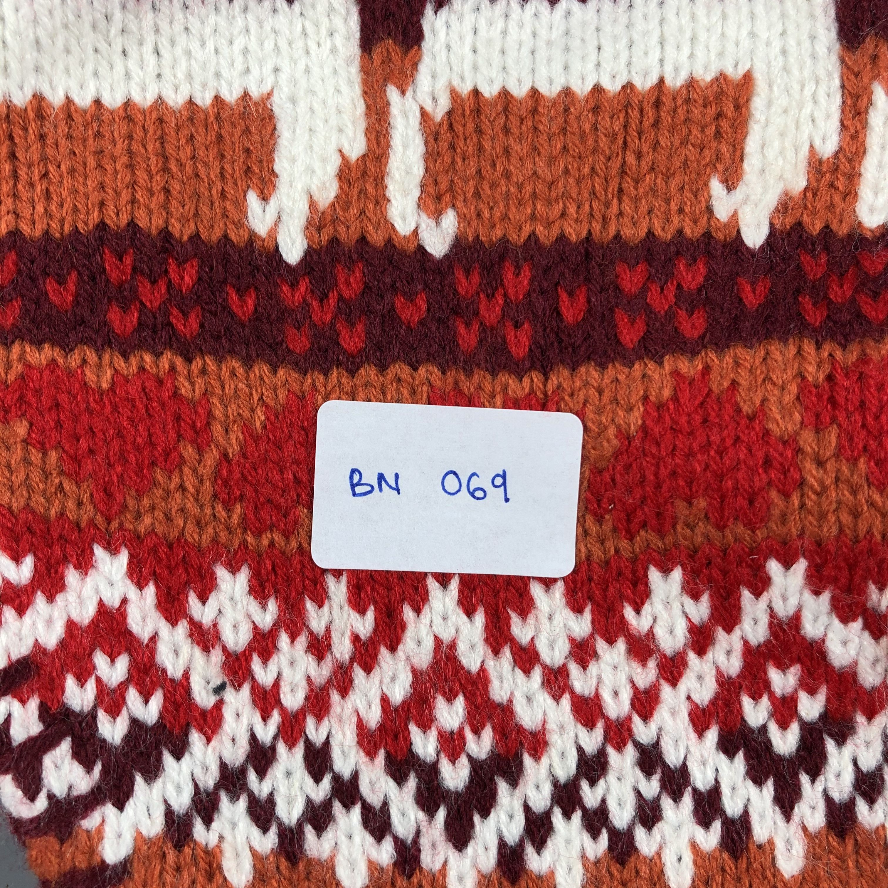 Japanese Brand Knit Fair Isle Earflap Beanie Size ONE SIZE - 6 Thumbnail