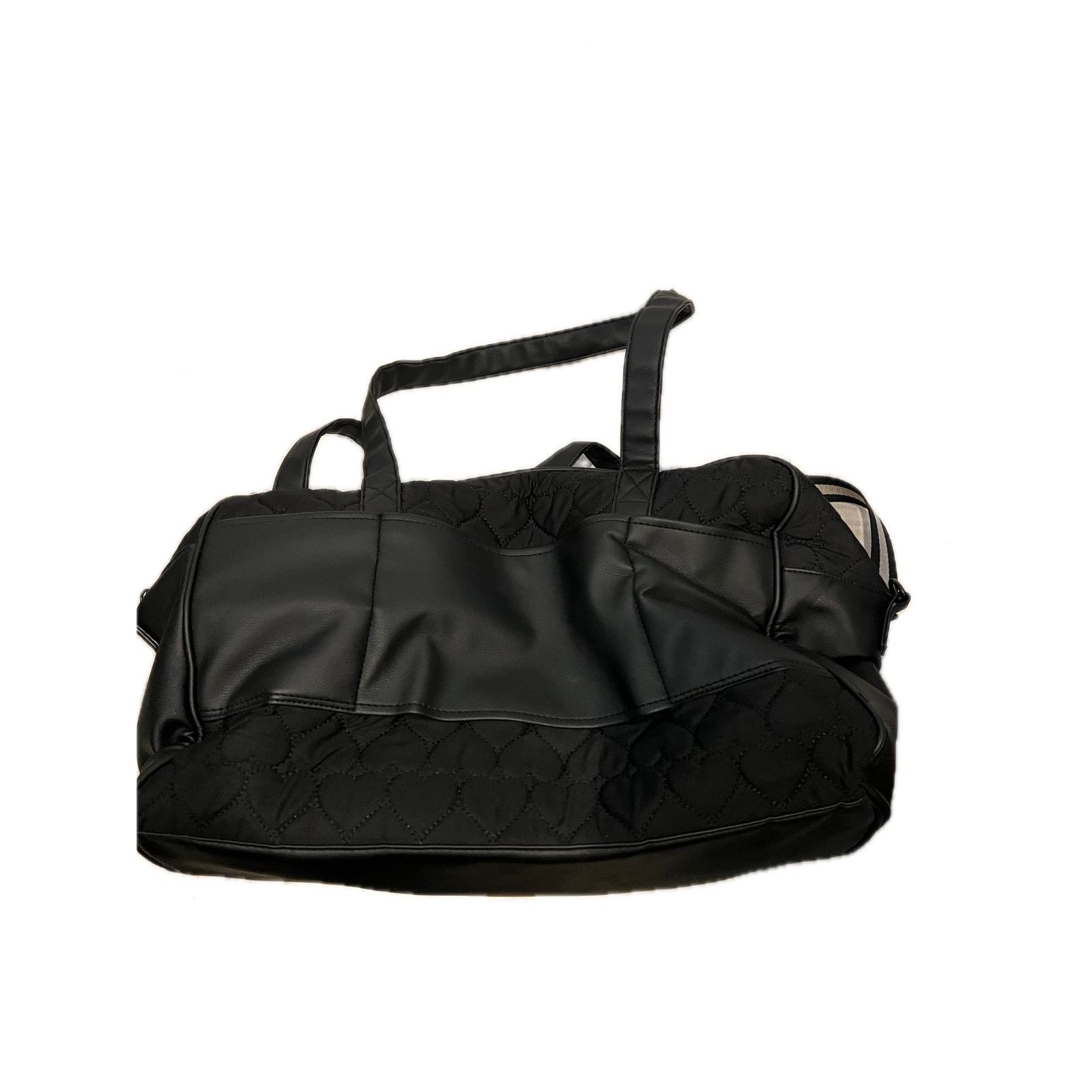 Betsey Johnson Betsey Johnson Black Heart Quilted Travel Bag 18x12x9 inches Size ONE SIZE - 2 Thumbnail
